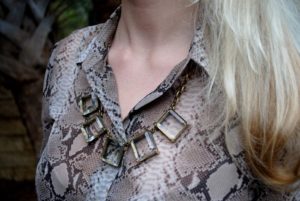 Snakeskin Print Blouse | The Style Scribe