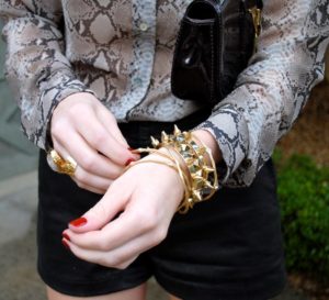 Snakeskin Print Blouse | The Style Scribe