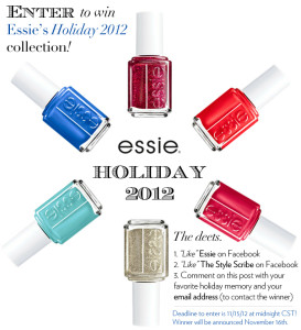 Essie Holiday 2012 GIveaway