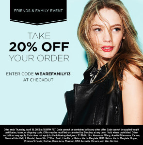 Friends & Family Sale Shopbop | The Style Scribe