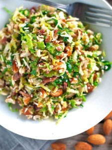Bacon and Brussel Sprouts Salad | The Style Scribe