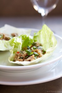 Chicken Lettuce Cups | The Style Scribe
