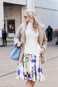 Lela Rose Floral Midi Skirt | The Style Scribe