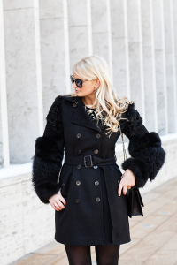Burberry Fur-Sleeved Coat, Fendi Fur-Paneled Pumps | The Style Scribe