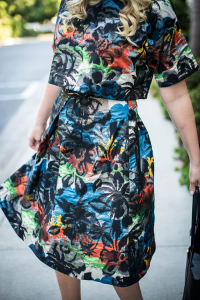 Topshop Limited Edition Multi Palm Jacquard Skirt | The Style Scribe