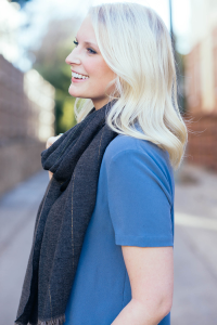 J.Crew Pinstripe Scarf | The Style Scribe