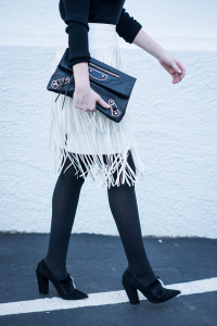 White Fringe Skirt | The Style Scribe