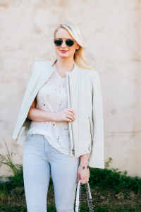 Pastel Leather Jacket | The Style Scribe
