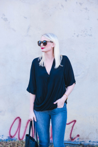 Topshop Drape Blouse | The Style Scribe
