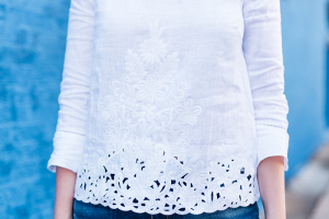 J.Crew Embroidered Linen Shirt | The Style Scribe