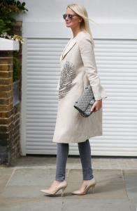 Tory Burch Embellished Coat | The Style Scribe