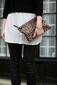 Oasis Layered Top + Leather Leggings | The Style Scribe